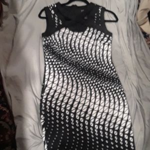 Black and white dress